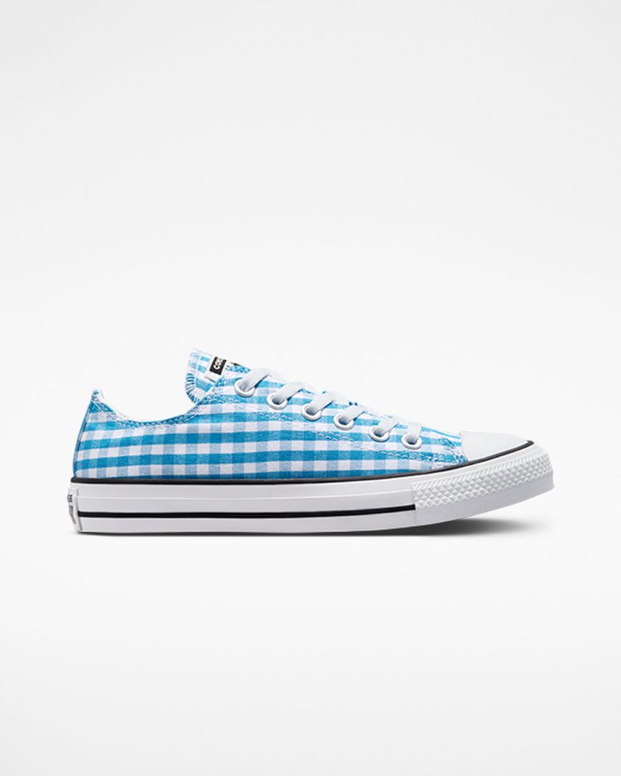 Tenisky Nizke Converse Chuck Taylor All Star Gingham Damske Modre Biele Čierne | SK ONPEQ1